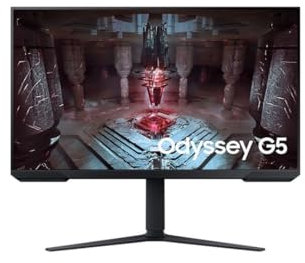 Samsung 32' LS32DG500EUXEN Gaming Odyssey G5 WQHD 2560x1440 IPS Screen 1ms 350cd/m² 165 Hz Pivot Swivel