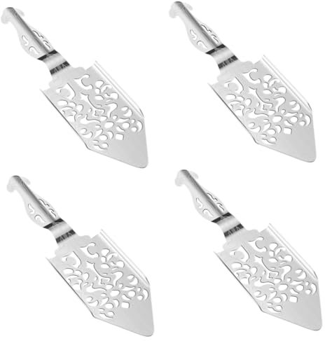 ETHZZLE 4piezas Cuchara De Absenta De Inoxidable Multifuncional Filtro Utensilio De Cocina Para Bebidas Fácil De Limpiar y Reutilizable Para Preparar y Servir Absenta Casa