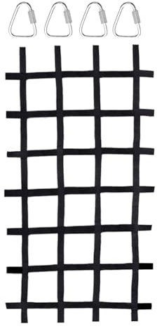 Red de escalada para columpio – Red de tejido para interior y exterior, 89 x 46 pulgadas, escalera de poliéster para marcos de escalada, parque infantil, red de banda, carreras de obstáculos, red de