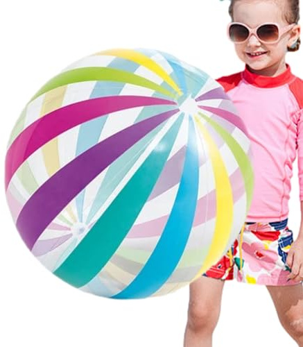 Pelota de agua, moderna, bolas de agua de 19 – 68 pulgadas, coloridas bolas de PVC, juguete divertido para la playa, para niños, juegos interactivos de piscina, flotador de piscina, multiusos, uso al