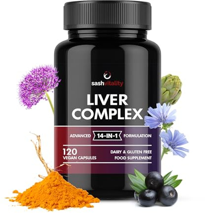Liver Care & Detox Capsules High Strength | Milk Thistle, Artichoke, Dandelion & Choline | Essential Natural Ingredients for Healthy Liver Function | 120 Vegan Capsules