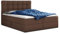 Boxspringbett Best mit 2 Bettkästen, Doppelbett mit Bonell-Matratze und Topper, Polsterbett, Bett, Bettgestell, Stilvoll, Schlafzimmer (Braun (Inari 24), 140 x 200 cm)