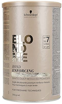 Schwarzkopf Professional BlondMe Premium Clay Lightener 7+, 350 g, Pulver, neutral, bindungsstärkend, color-treated