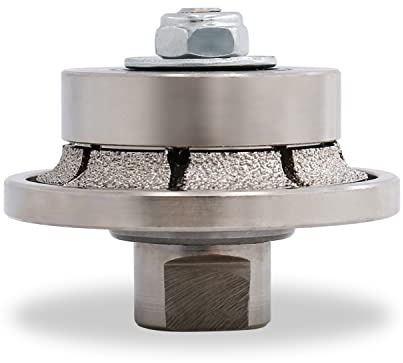 Z-LION Diamant-Profiler-Rad-Diamant-Fräser-Bit, halbe Bullnose, vakuumgelötet für Beton, Granit, Marmor, Stein, M14-Gewinde (B5)