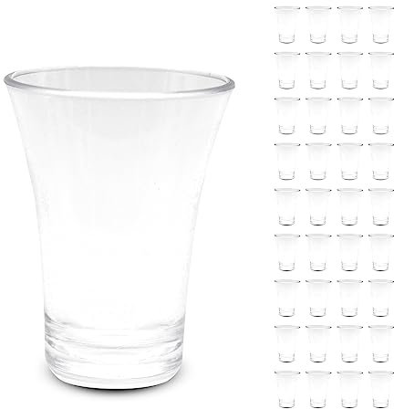 DOJA Barcelona | Pack 36 Verres à Shot Transparents 4CL | 60X46,5X2 mm | Polycarbonate | Incassables et Réutilisables | Pour Vin et Apéritif