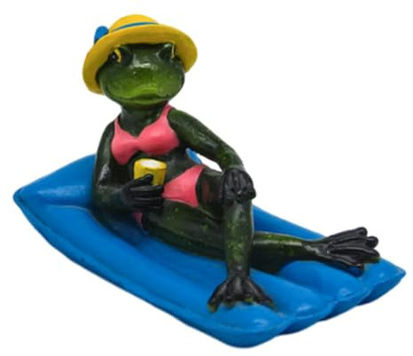 Estatuas de animales para jardín, figuras de animales de estanque | Escultura de resina realista flotante, figuras multiusos, accesorios para fotos, bonito adorno para casa, jardín, estanque