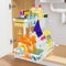 homicozy Küchen Organizer, 2 Etagen Metall Spülschrank Organizer mit 4 Haken &1 Tassen, Höhenverstellbar Waschbecken Organizer Küche Regal, Unterschrank Organizer für Bad,Putzmittel,Schrank (Weiß)