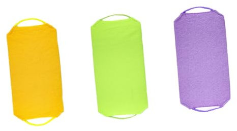 Mikinona 3 Stück Badetuch Handtuch doppelseitiger Badwäscher Hautwäscher schrubben Peeling-Waschlappen Peeling Bad Waschlappen Peeling Duschtuch Körperpeeling-Peeling-Tuch 40% Nylon