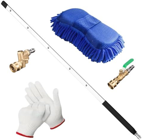 di lavaggio per radiatori, barra di pulizia per radiatori - di lavaggio da 60 cm con ugelli, attacchi rapidi per riscaldamento, auto, casa, grondaie