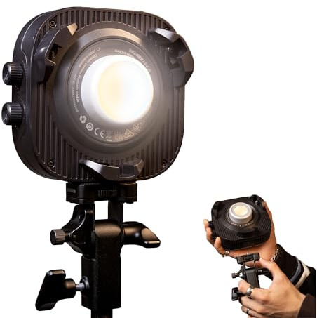 Amaran Halo 100x Tvåfärgad LED-videolampa, 100W 2700–6500K, Bowens-fäste, USB-C PD/DC, NFC-appstyrning för YouTube och TikTok vloggare