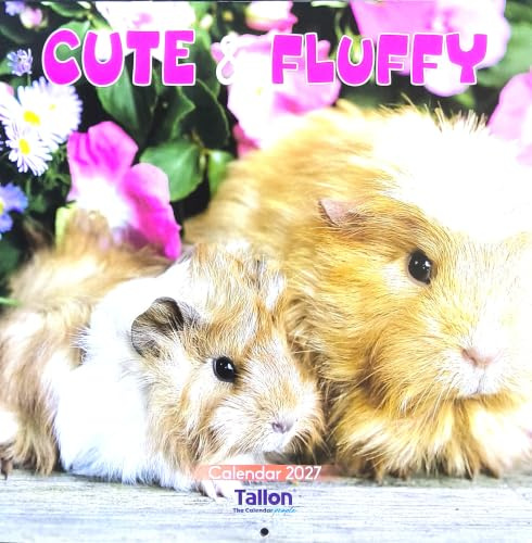 2027 Cute And Fluffy Square Wall Calendar Cute Baby Animals Cats Dogs Wild