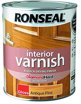 Ronseal Interior Varnish Antique Pine Gloss 750ml
