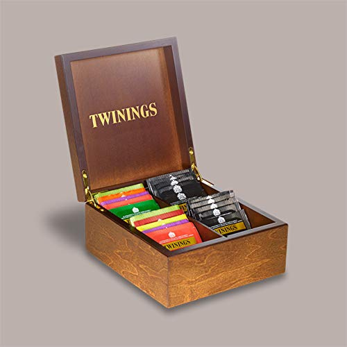Scatola regalo di Thè in legno Twinings con 40 bustine di tè classici inglesi