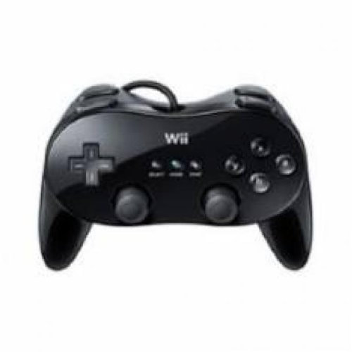 Nintendo Wii Classic Controller Pro Gamepad Wii Schwarz