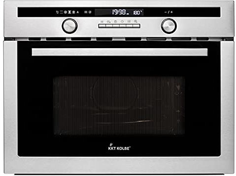 KKT KOLBE Einbaumikrowelle 60 cm | 44L | 3,35kW | Pizzafunktion | Grill | Heißluft | Automatik-Timer | 2-fach Wärmeschutzverglasung | Kindersicherung | EBM4502ED