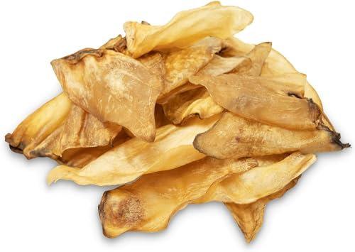 ALTO – Große Rinderohren mit Muschel für Hunde – Qualität aus Österreich – getrocknete Rinderohren für große Hunde 400g