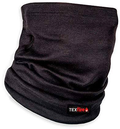 TEXFIRE | Scaldacollo ignifugo per saldatore. Protezione contro scintille di saldatura. Certificato CE e EPI CAT II. Traspirante e molto elastico.