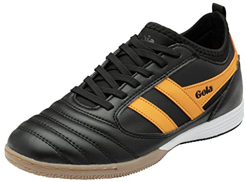 Gola Herren Ceptor TX Futsal Shoe, Black/Sun, 44 EU