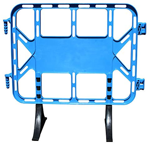 PAL | Valla de plástico obra peatonal en color azul de 1 metro con patas extraíbles (1- Valla)