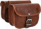 american blue Gepäckträgertasche Leder Fahrradtasche Vintage Braun Set Satteltasche Mittelgroß mit Schnellbefestigung (Brown)