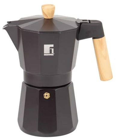 Bergner CAFETERA 6 TAZAS 17X10X20.5CM ALU IND CHARCOAL BG