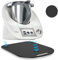 Gleitbrett Acryl für Thermomix TM6 TM5, Schnelles Bewegen Rollbrett für Thermomix Vorwerk Küchenmaschine TM5 TM6 Zubehör Unterlage Brett, Schwarz