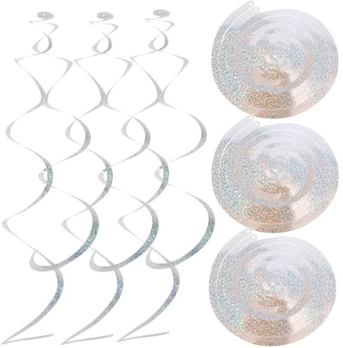 Alasum 6pezzi Decorazioni Foil Holografico Per Appendibili Per Compleanni Matrimoni e Festive e Facile Installazione