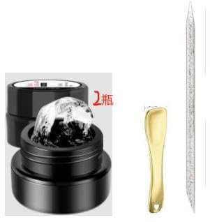 2 Bottles of Nail Gel Glue,Uv Nail Glue,Solid Nail Glue Gel,with 1 Digging Spoon and 1 Dot Drill Pen,Firmly Adhered,Suitable for Acrylic Nails,Nail Art Enthusiasts and Professional Nail Salons