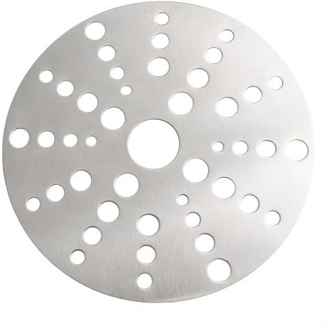 Feeshoppher Plaque diffuseur de chaleur, plaque en acier inoxydable pour casseroles en verre et ustensiles de cuisine non magnétiques (18 cm)