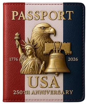 Protettore Del Titolare Del Passaporto Per Viaggi - Copertura Protettiva Per Documenti Compatti, Portafoglio Di Titoli Di Documenti Resistenti A Per Uomini Famiglia Papà Mamma