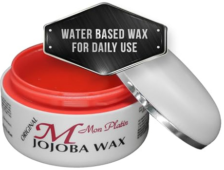 Mon Platin Professional Hair Wax - 150 ml Moisturizing Grooming Wax for Men's Wet and Shiny Look Styling with Jojoba Oil Essence and Pure Water for Scalp Enrichment