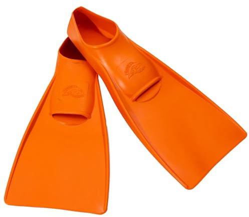 Flipper SwimSafe 1110 - aletas de natación para niños y bebés, de color naranja, talla 24 - 26, de caucho natural, como ayuda para nadar