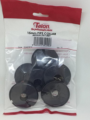 Talon Anthracite Grey Pipe Covers for 15mm Pipe Pack of 10