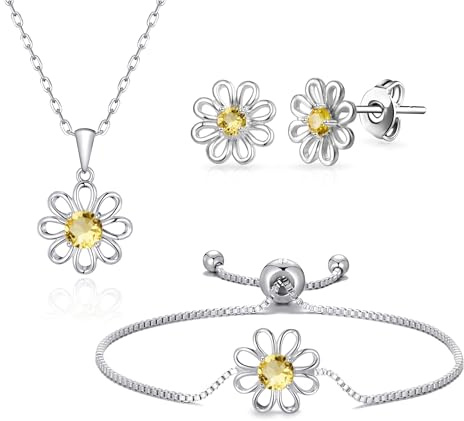 Philip Jones 3pc Daisy Bracelet Set Created with Zircondia® Crystals
