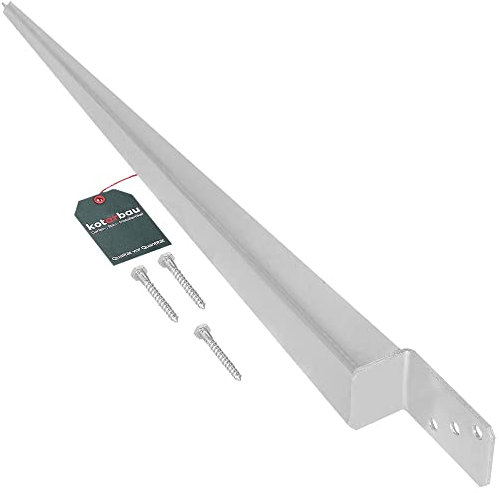 KOTARBAU® Support de Poteau a Enfoncer Longueur : 600 mm Pied de Poteau Ancre a Enfoncer pour Poteau Fixation Poteau Bois Support Poteau Bois Ancre à Enfoncer pour Constructions