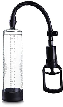 Penispumpe mit Zuggriff - 20cm Ø7cm - Potenzsteigerung Penisverlängerung Erektion Impotenzhilfe Penisvergrößerung Vakuumpumpe für Männer Potenz-Training