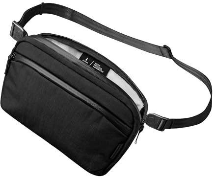 ALPAKA Flight Sling, Compact EDC Sling Bag Minimalist Chest Shoulder Crossbody Sling Backpack for Men Women, Small Passport Pouch with YKK Zipper, Key Tether, for Travel