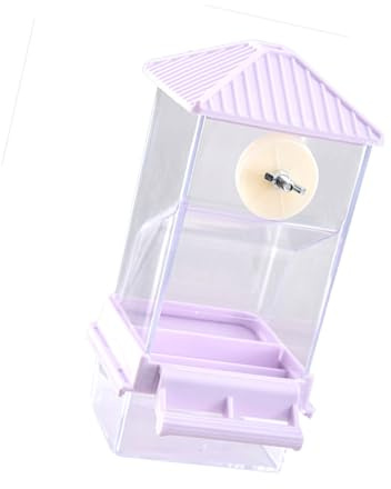 Distributeur automatique de nourriture transparent pour perroquets avec grande capacité