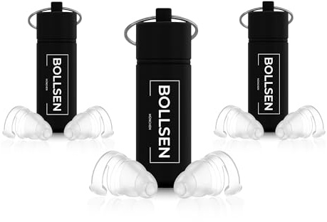 Bollsen MusicSoundPro Ohrstöpsel für Konzerte, Festivals & Partys – 24 dB SNR Lärmreduzierung & Wiederverwendbare Silikon-Ohrstöpsel für Musikliebhaber, DJs & Musiker – Bequem & Unauffällig (3)