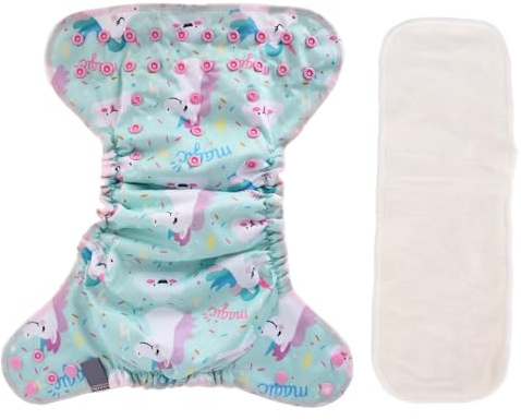 Nyfödd Allt-i-ett-blöja Andas Naturlig Mjuk Justerbar Läcksäker Babytygsblöja För Spädbarn One Size TPU-material (SMT090-EF144)