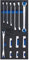 BGS 4048 - Insert de servante d'atelier 1/3 : Jeu de douilles de clé polygonale ouverte et clé spéciale - 10 mm (3/8) - 13 pièces