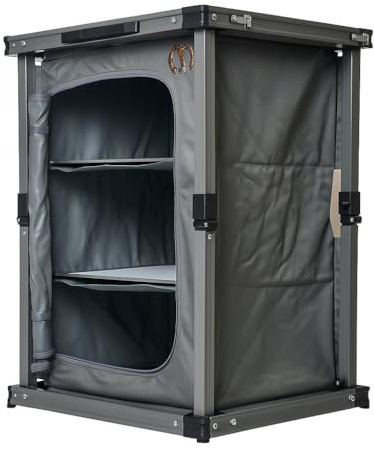 Bushtec Adventure Sierra Canvas Camp Cupboard, Camping Table or Outfitter Cupboard, Table.