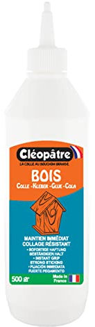 Cléopâtre - LCC23-500X - CléoWood - Colle Bois avec Embout Applicateur Transparent - 500 g
