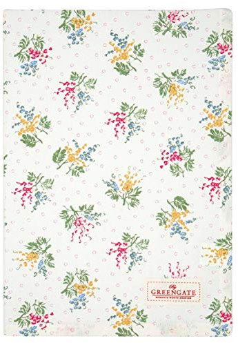 GreenGate - Geschirrtuch/Tea Towel Mira White - LxB : 70 x 50 cm - 100% Baumwolle