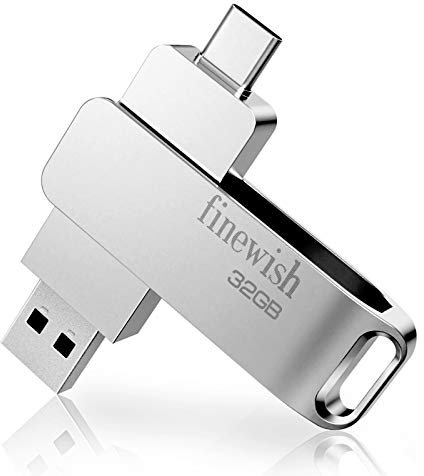 USB Stick 32gb 3.0, OTG USB C Speicherstick 32gb 2 in 1 Type C/USB 3.0 Flash Drive 32 GB Für MacBook Pro, Android Handy, Pad, Laptop UND Computer (Silber)