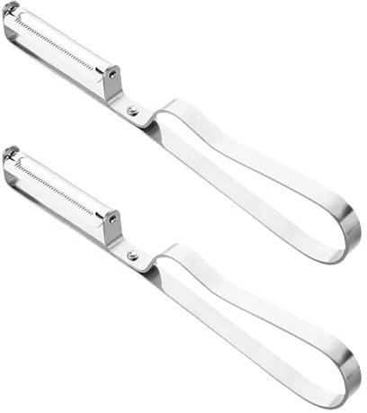 Pelador De Verduras De 2 Piezas, Pelador De Frutas De Acero Inoxidable, Pelador Giratorio En Forma De L, Pelador De Cítricos, Pelador De Frutas, Pelador De Kiwis Para Cocina Casera