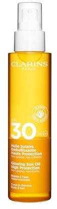 Clarins Glowing Sun Oil High Protection SPF30 150ml