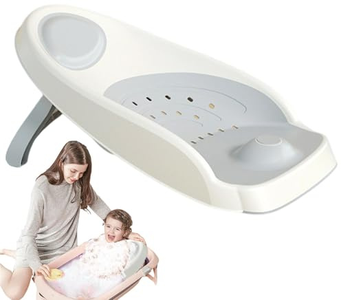 Dubbulon Cojín de apoyo para baño de bebé,Asiento de baño para bebé,Asiento de bañera para bebé - Soporte de baño ergonómico para niños, asiento de bañera para bebé, asiento de baño ajustable cómodo