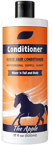 yakermur Champú para caballos, acondicionador de melena y popa, 500 ml de melena y cola natural, limpiador de abrigo, accesorios para el cuidado de caballos, añadir brillo, desenredar, eliminar la