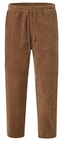 Pantaloni in velluto a coste, da uomo, lunghi, con coulisse, elasticizzati, in vita dritta, con tasche, per il tempo libero, pantaloni da lavoro, classici per tutti i giorni